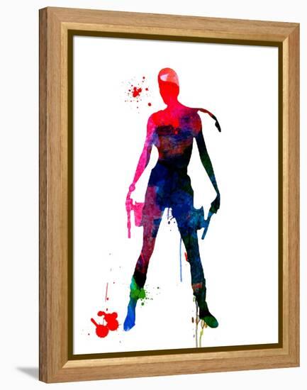 Lara Watercolor-Lora Feldman-Framed Stretched Canvas