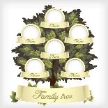 Family Tree.Vector Illustration.-Laralova-Framed Art Print