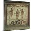 Lararium, Wall Paintings in the House of the Vettii in Pompeii, Italy-Rolf Richardson-Mounted Photographic Print