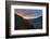 Larch tree woods on mountains surrounding Morbegno town at sunset in autumn-Roberto Moiola-Framed Photographic Print