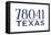 Laredo, Texas - 78041 Zip Code (Blue)-Lantern Press-Framed Stretched Canvas