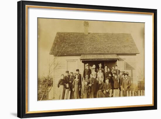 Large 1890's Family Farm-null-Framed Art Print