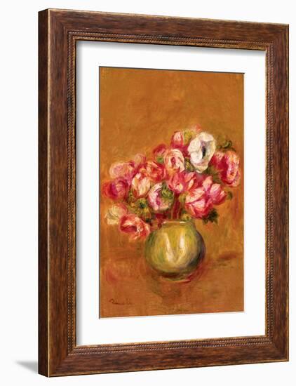 Large Anemones-Pierre-Auguste Renoir-Framed Premium Giclee Print