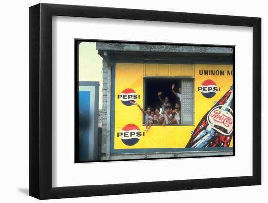 Large Billboard Painted on Side of Building Advertising Pepsi Cola, Manila, Philippines-Arthur Schatz-Framed Photographic Print