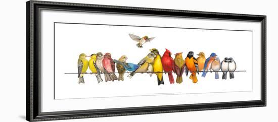 Large Bird Menagerie-Wendy Russell-Framed Art Print