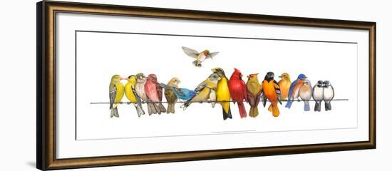 Large Bird Menagerie-Wendy Russell-Framed Art Print