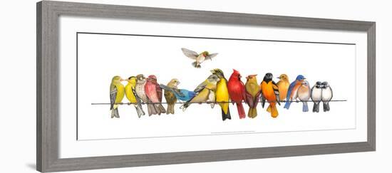 Large Bird Menagerie-Wendy Russell-Framed Art Print