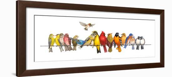 Large Bird Menagerie-Wendy Russell-Framed Art Print