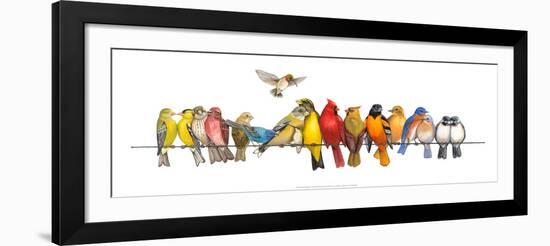 Large Bird Menagerie-Wendy Russell-Framed Art Print