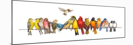 Large Bird Menagerie-Wendy Russell-Mounted Art Print