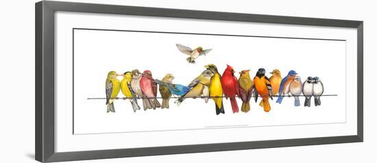 Large Bird Menagerie-Wendy Russell-Framed Art Print
