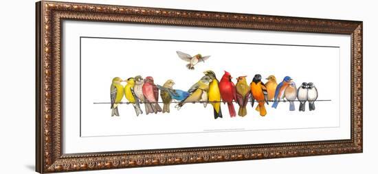 Large Bird Menagerie-Wendy Russell-Framed Art Print