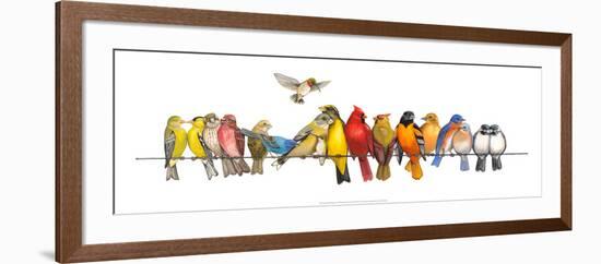 Large Bird Menagerie-Wendy Russell-Framed Art Print