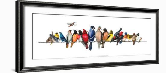 Large Bird Menagerie-Wendy Russell-Framed Art Print