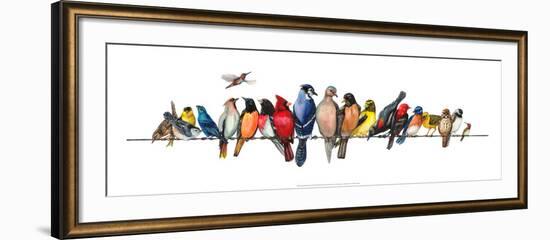 Large Bird Menagerie-Wendy Russell-Framed Art Print