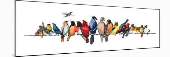 Large Bird Menagerie-Wendy Russell-Mounted Art Print