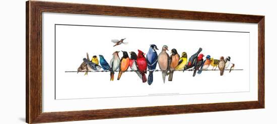 Large Bird Menagerie-Wendy Russell-Framed Art Print