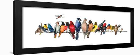 Large Bird Menagerie-Wendy Russell-Framed Art Print