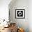 Large Black, White and Grey Abstract-Real Callahan-Framed Art Print displayed on a wall