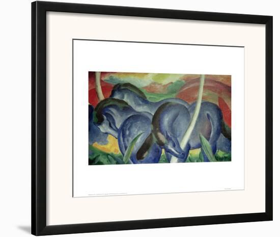 Large Blue Horses, 1911-Franz Marc-Framed Giclee Print