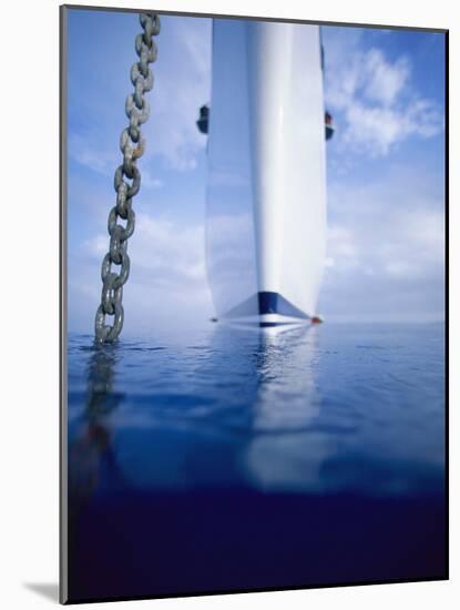 Large Boat Anchored Off Cuba-Onne van der Wal-Mounted Photographic Print