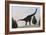 Large Brachiosaurus Amongst Pine Trees-null-Framed Art Print