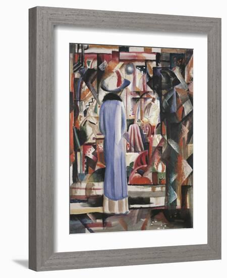 Large Bright Shop Window, 1912-Auguste Macke-Framed Giclee Print