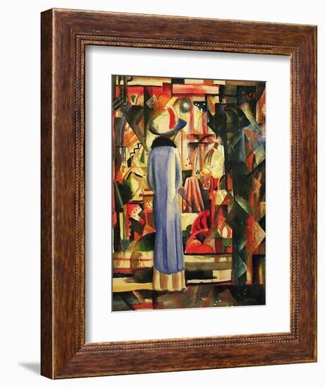 Large Bright Showcase-Auguste Macke-Framed Art Print