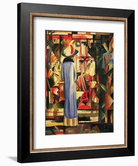 Large Bright Showcase-Auguste Macke-Framed Art Print