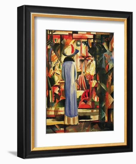 Large Bright Showcase-Auguste Macke-Framed Art Print