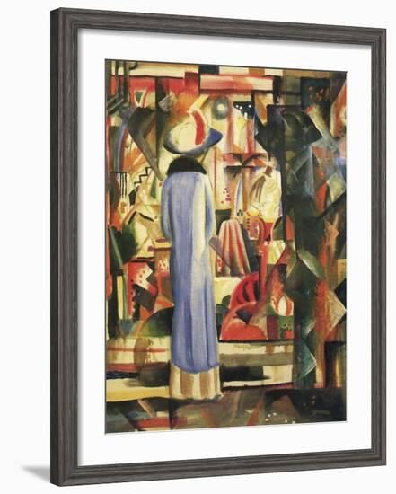 Large Bright Showcase-August Macke-Framed Art Print