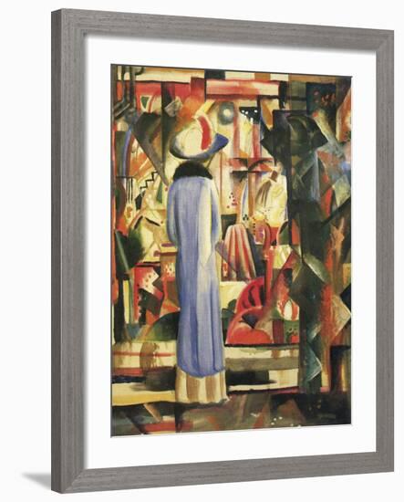 Large Bright Showcase-August Macke-Framed Art Print