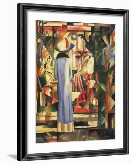 Large Bright Showcase-August Macke-Framed Art Print