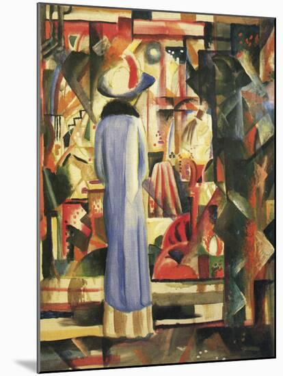 Large Bright Showcase-August Macke-Mounted Art Print