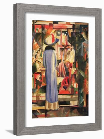 Large Bright Showcase-Auguste Macke-Framed Art Print