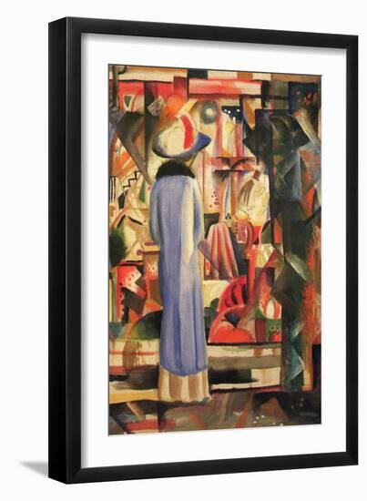 Large Bright Showcase-Auguste Macke-Framed Art Print