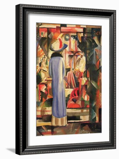 Large Bright Showcase-Auguste Macke-Framed Art Print