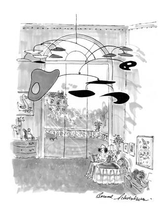 what hangs over a baby's crib