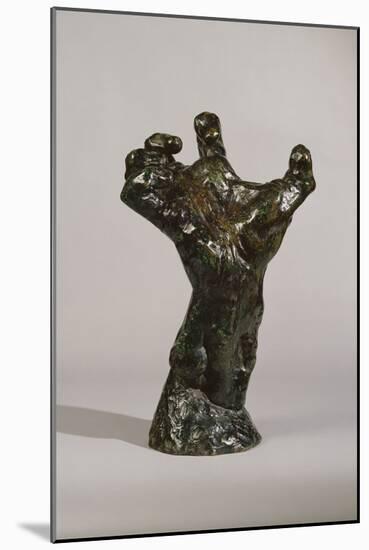 Large Clenched Hand, 1885 (Bronze and Green Patina) (See also 405998)-Auguste Rodin-Mounted Giclee Print