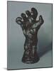 Large Clenched Hand, 1885 (Bronze & Green Patina) (See also 405999)-Auguste Rodin-Mounted Giclee Print