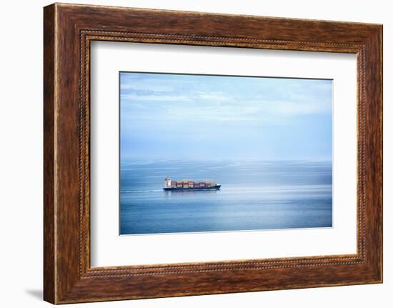 Large Container Ship in the Open Sea-Petr Jilek-Framed Photographic Print