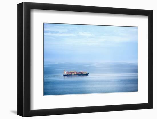 Large Container Ship in the Open Sea-Petr Jilek-Framed Photographic Print