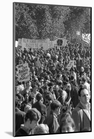 Large crowd demonstrate against the Vietnam war in Washington, D.C., 21 Oct. 1967-Warren K. Leffler-Mounted Photographic Print