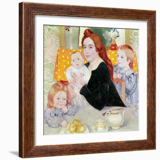 Large Family Portrait in Blue and Yellow, 1902-Maurice Denis-Framed Giclee Print