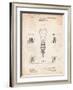 Large Filament Light Bulb Patent-Cole Borders-Framed Art Print