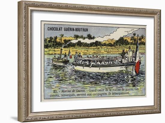 Large French Navy Cutter-null-Framed Giclee Print