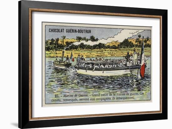 Large French Navy Cutter-null-Framed Giclee Print