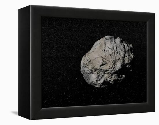 Large Grey Meteorite in the Universe Full of Stars-null-Framed Stretched Canvas