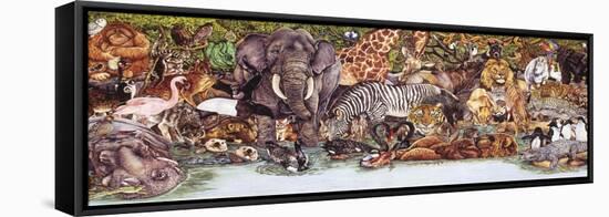 Large Group of Animals-Wendy Edelson-Framed Premier Image Canvas