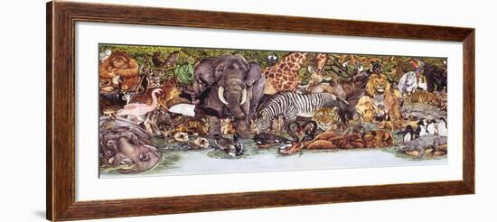 Large Group of Animals-Wendy Edelson-Framed Giclee Print